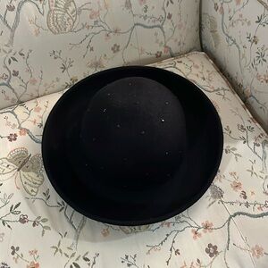 cappelli black hat with rhinestones